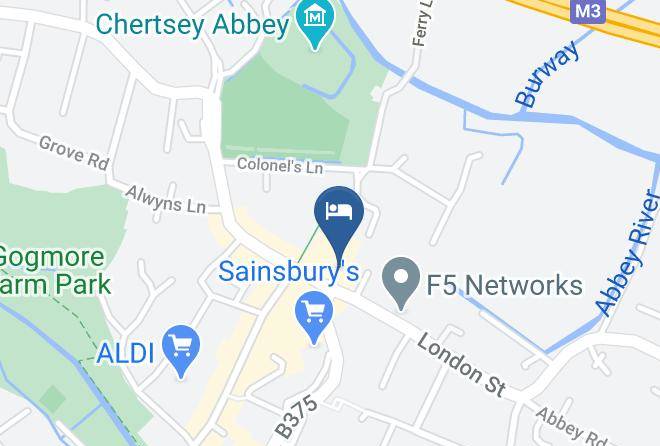 Surrey - The Crown Hotel Chertsey Maps