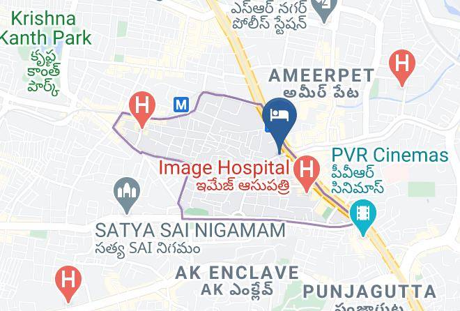 Hyderabad - The Crown Hotel Maps