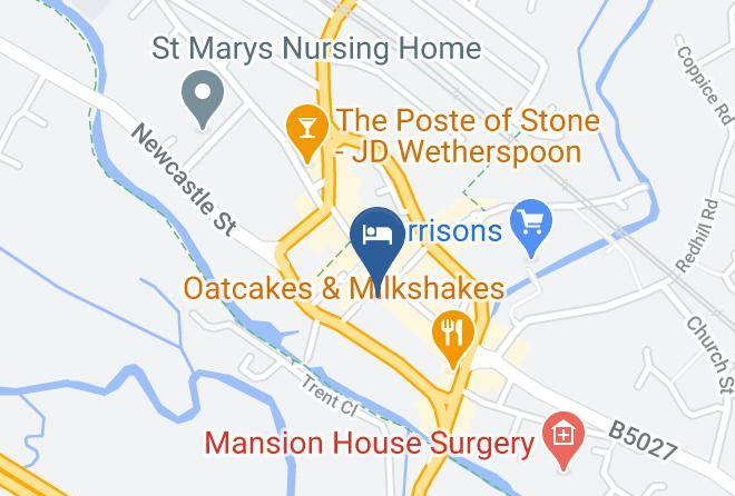 Staffs - The Crown Hotel Longton Maps