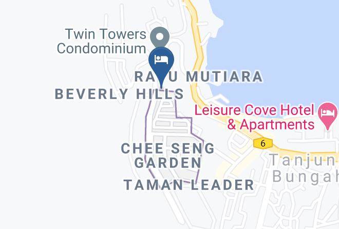 Batu Ferringhi - The Crown Jewel Hotel Penang Maps
