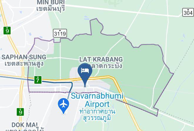 The Cute Resort Suvarnabhumi Airport Map - Bangkok City - Lat Krabang District