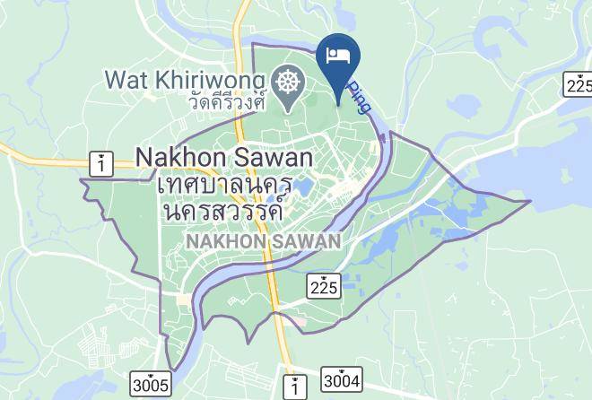 Amphoe Mueang Nakhon Sawan - The D Hotel Maps