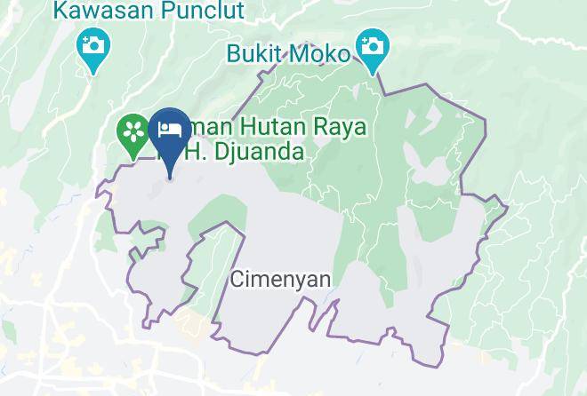 Bandung Regency - The Dago Highland Resort And Spa Maps