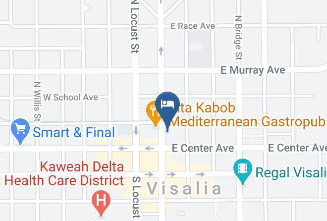 Tulare - The Darling Hotel Maps