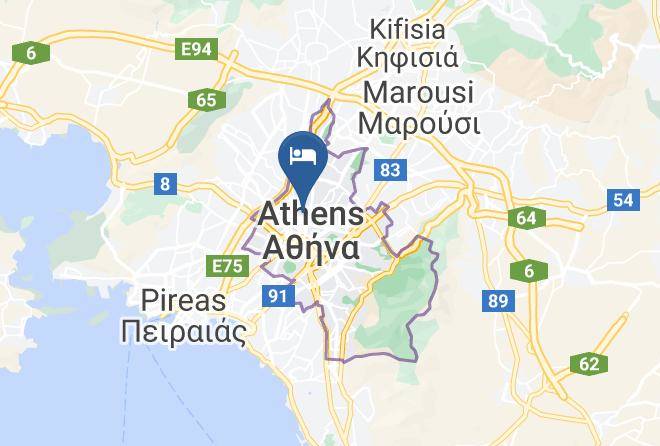 Central Athens - Dionysos Hotel Athens Maps