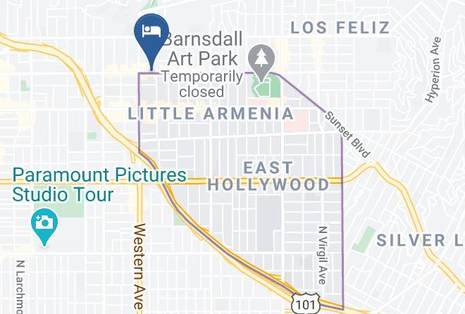 The Dixie Hollywood Hotel Map