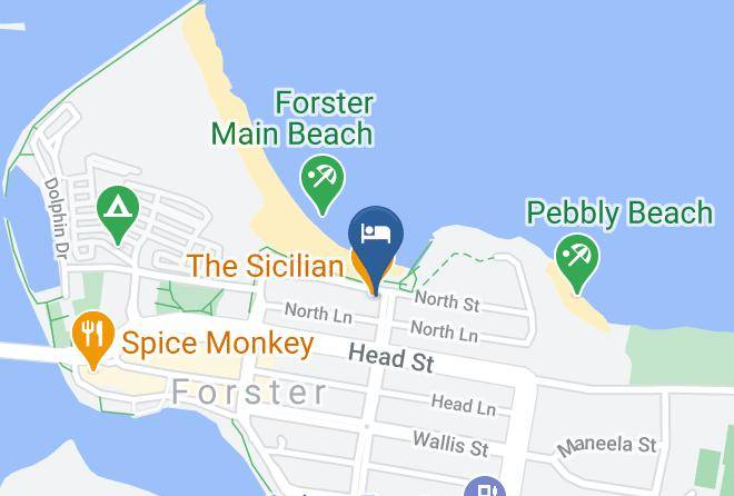 Mid Coast - The Dorsal Boutique Hotel Maps