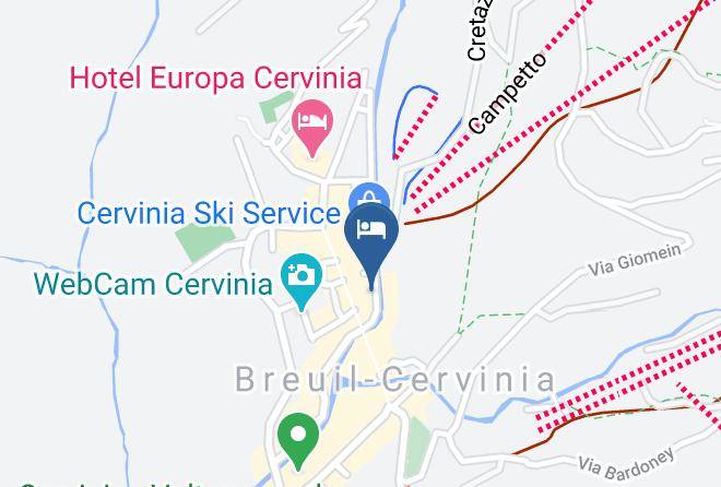 Aosta - The Dragon Hotel & Chistles Pub Maps