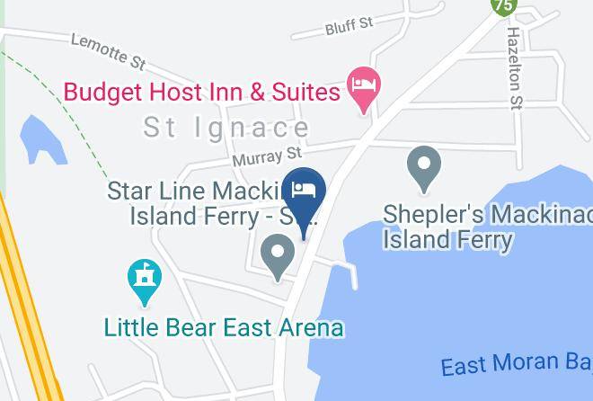Mackinac County - The Driftwood Motel Restaurant & Sports Bar Maps