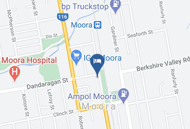 Moora - The Drovers Inn Maps