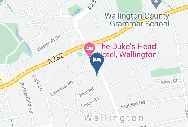 London - The Duke's Head Hotel Wallington Maps