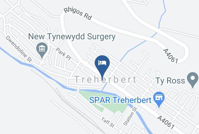 Rhondda Cynon Taff - The Dunraven Hotel Treherbert Maps