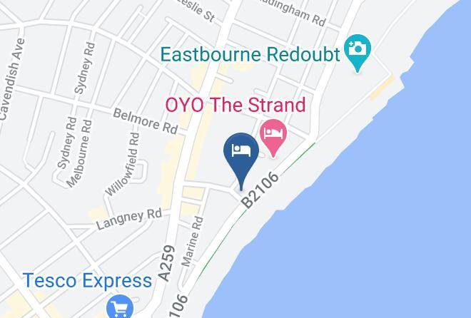 East Sussex - The East Beach Hotel Maps