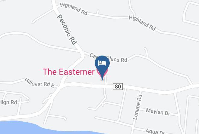 The Easterner Motel Map