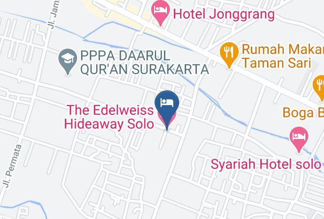 Sukoharjo Regency - The Edelweiss Hideaway Solo Maps
