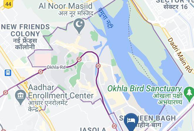 New Delhi - The Eden Hotel Maps