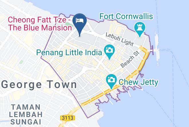 The Edison George Town Penang Map