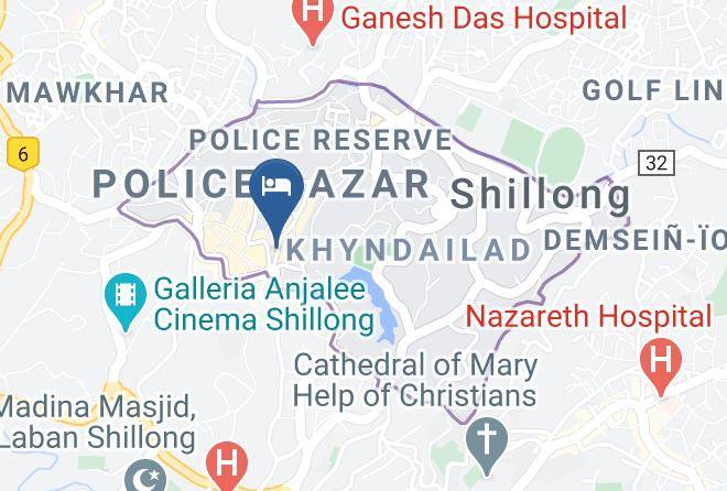 Shillong - The Eee Cee Hotel Maps