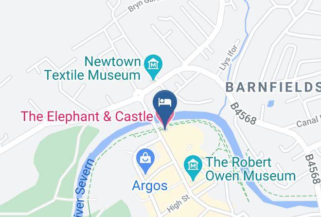 Powys - The Elephant & Castle Hotel Maps