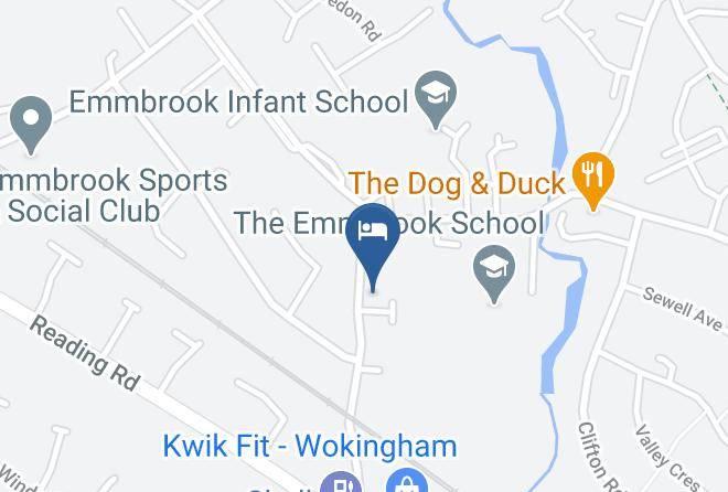 Wokingham - The Emmbrook Inn Hotel Maps