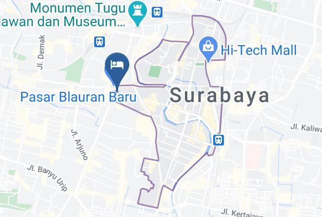 Kota Surabaya - The Empire Hotel Maps