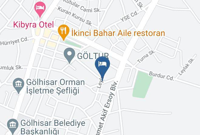 Golhisar - The Era Otel Maps