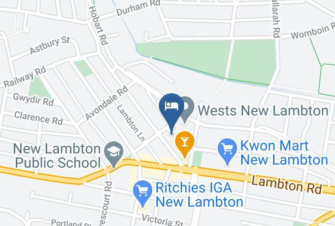 Newcastle - The Executive Inn Newcastle Maps