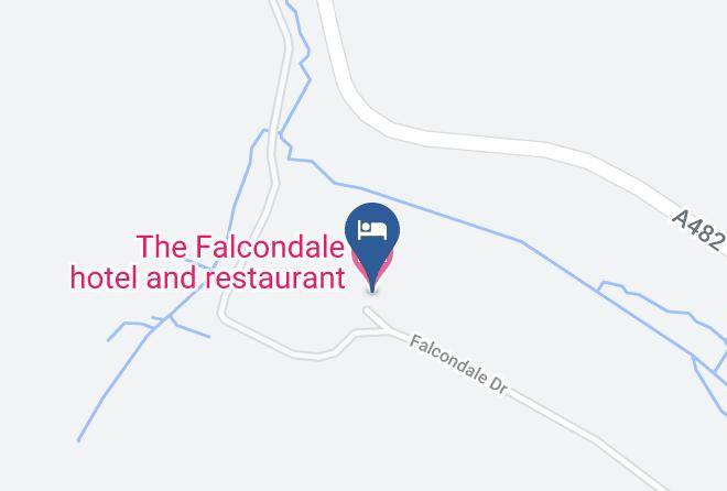 The Falcondale Hotel And Restaurant Map