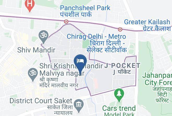 New Delhi - The Family Nest A Home Stay Maps