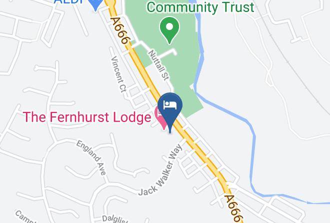 Blackburn With Darwen - The Fernhurst Hotel Maps