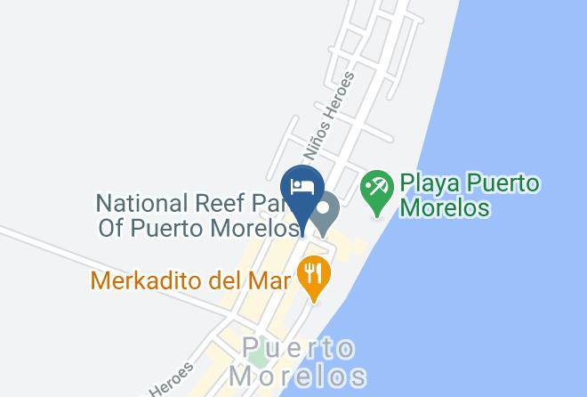 Puerto Morelos - The Fives Travelers At Fives Oceanfront Maps