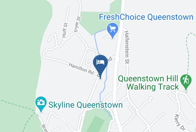 Queenstown Lakes - The Flaming Kiwi Backpackers Bbh Maps