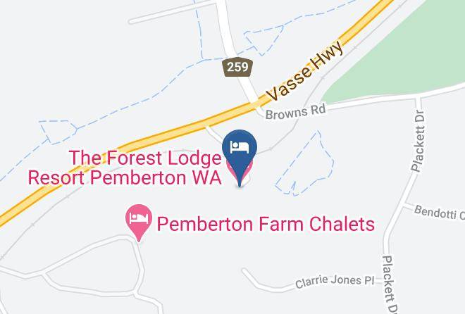 The Forest Lodge Resort Pemberton Wa Map