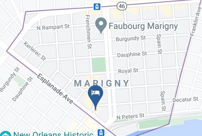 Orleans Par - The Frenchmen Hotel Maps