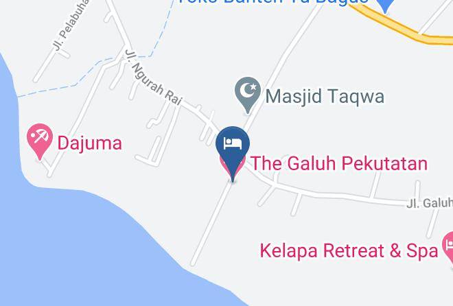 Jembrana Regency - The Galuh Pekutatan Hotel Maps