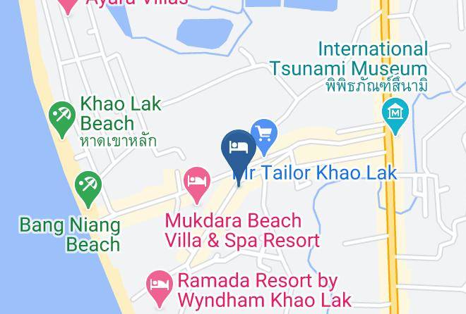 Amphoe Takua Pa - The Garden Bamboo Bungalow Maps