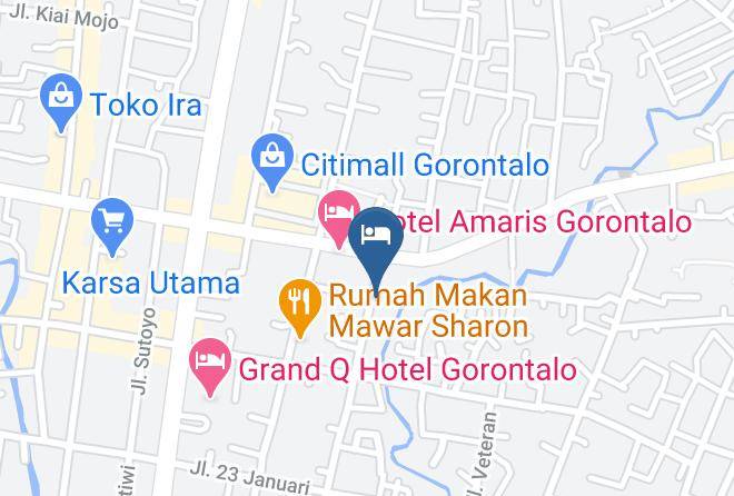 Kota Gorontalo - The Garden Hotel Maps