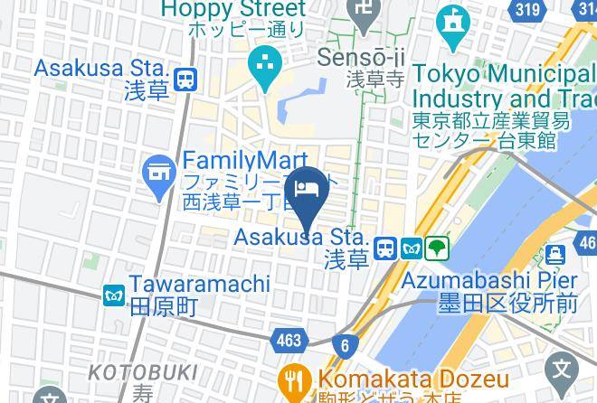 The Gate Hotel Kaminarimon By Hulic Map