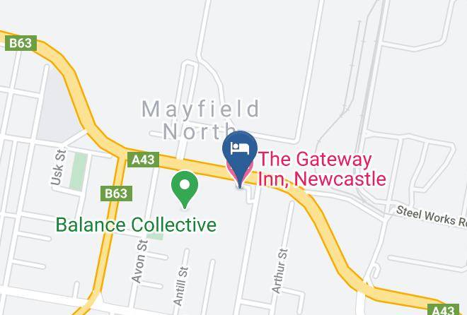 Newcastle - The Gateway Inn Newcastle Maps