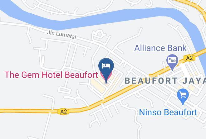 The Gem Hotel Beaufort Map
