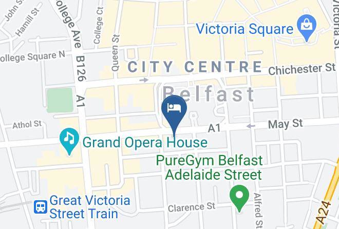 Belfast City - The George Best Hotel Maps