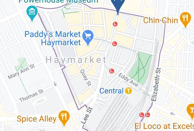 The George Street Hotel Sydney Map