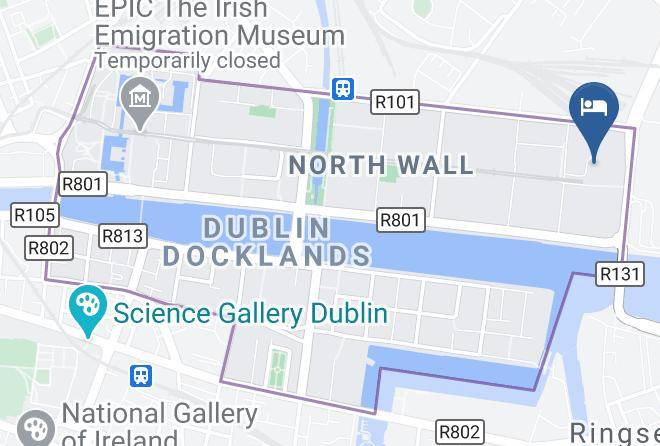 Dublin City - The Gibson Hotel Maps