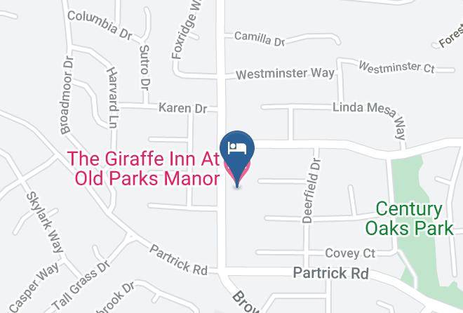 Napa - The Giraffe Inn At Old Parks Manor Maps