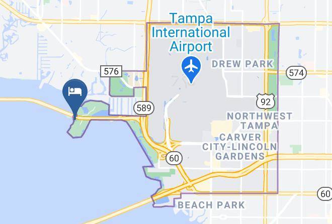 Hillsborough - The Godfrey Hotel & Cabanas Tampa Maps