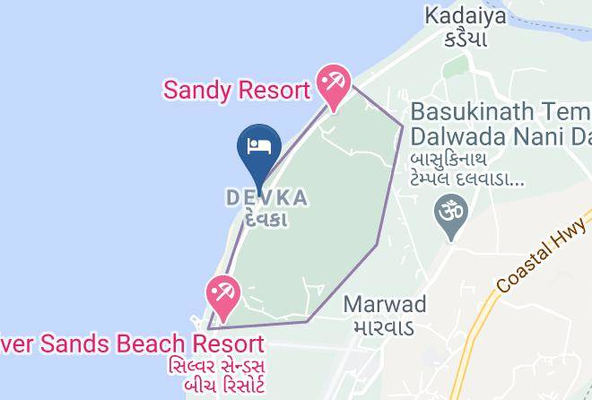 Daman - The Gold Beach Resort Maps