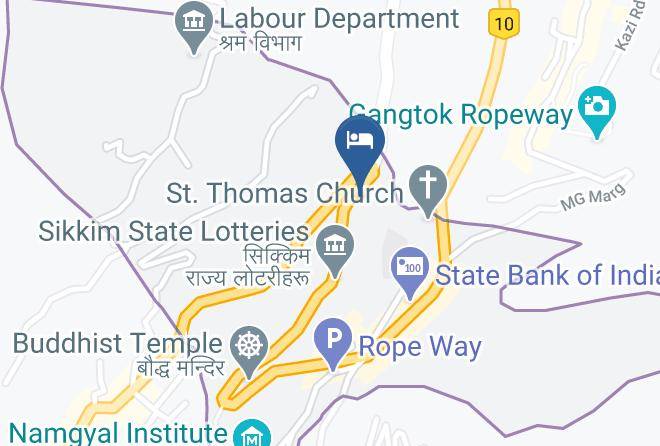 Gangtok - The Golden Crest Hotel Maps