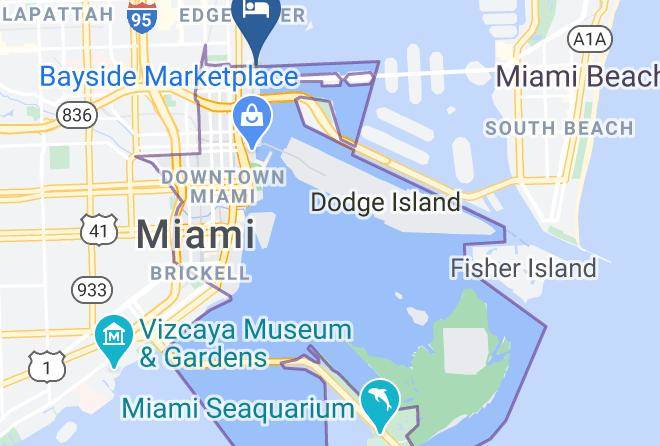 Miami Dade - Doubletree By Hilton Grand Hotel Biscayne Bay Maps