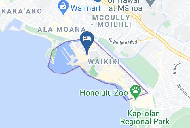 Honolulu - Hilton Hawaiian Village Waikiki Beach Resort Maps