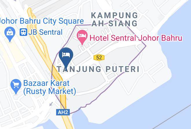Johor Bahru - The Grand Jade Hotel Maps